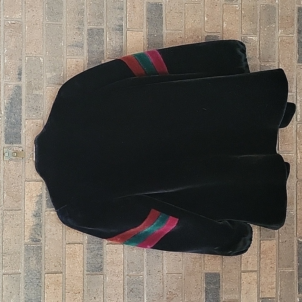 Vintage Sasson Borgazia faux fur/velvet coat, multicolored size M/L - Picture 12 of 15